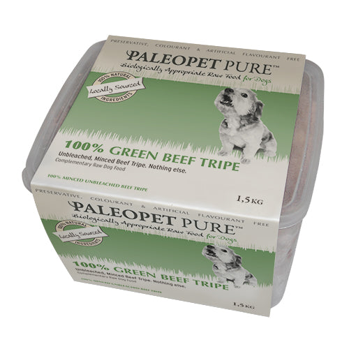 PaleoPet Pure 100% Green Beef Tripe complementary food