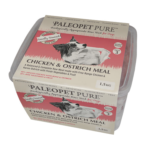 PaleoPet Pure Chicken & Ostrich complete and balanced meal