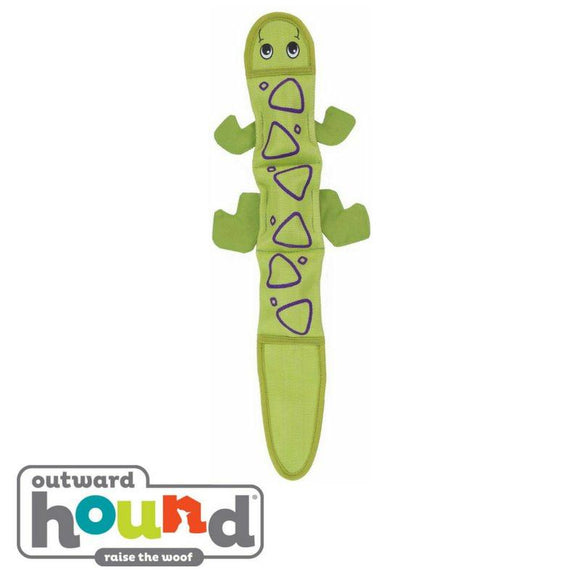 Outward Hound Large Lizard Green 3 Squeaker