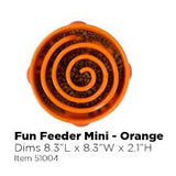 Outward Hound Mini Fun Feeder Orange