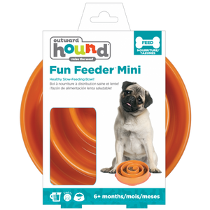 Outward Hound Mini Fun Feeder Orange