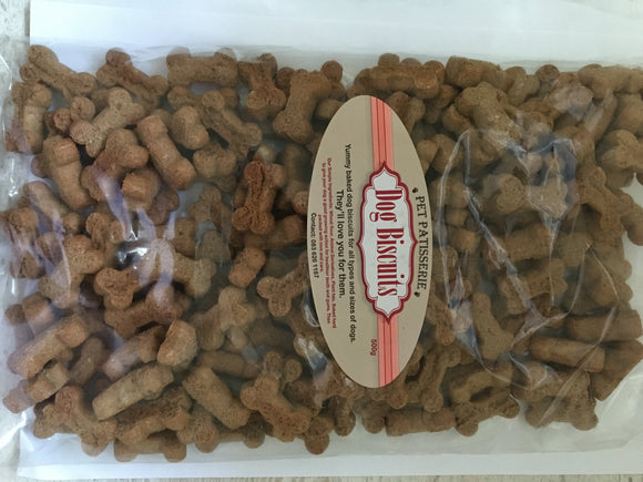 Pet Patisserie dog biscuit - training/puppy bone - 500g