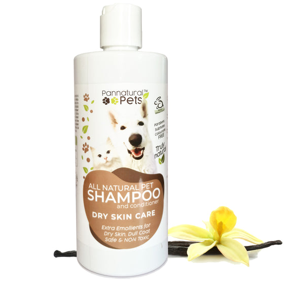 Pannatural Pets Shampoo – Dry Skin Care Oatmeal & Vanilla 495ml