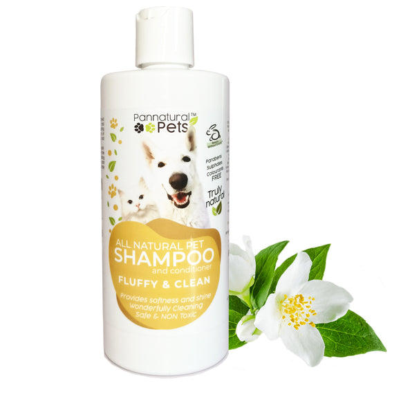 Pannatural Pets Shampoo – Fluffy & Clean Jasmine 495ml
