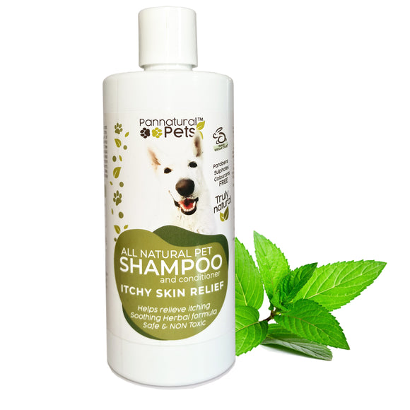 Pannatural Pets Shampoo – Itchy Skin Relief 495ml