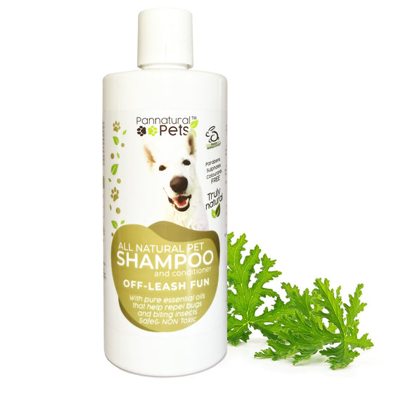 Pannatural Pets Natural Shampoo – Off Leash Fun, Insect Repellent 495ml