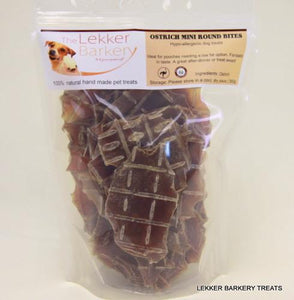 Ostrich mini round bites 350g