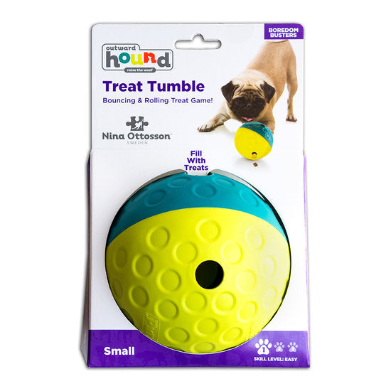 Nina Ottoson Treat Tumble Ball Blue Small