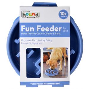 Outward Hound Fun Feeder Blue