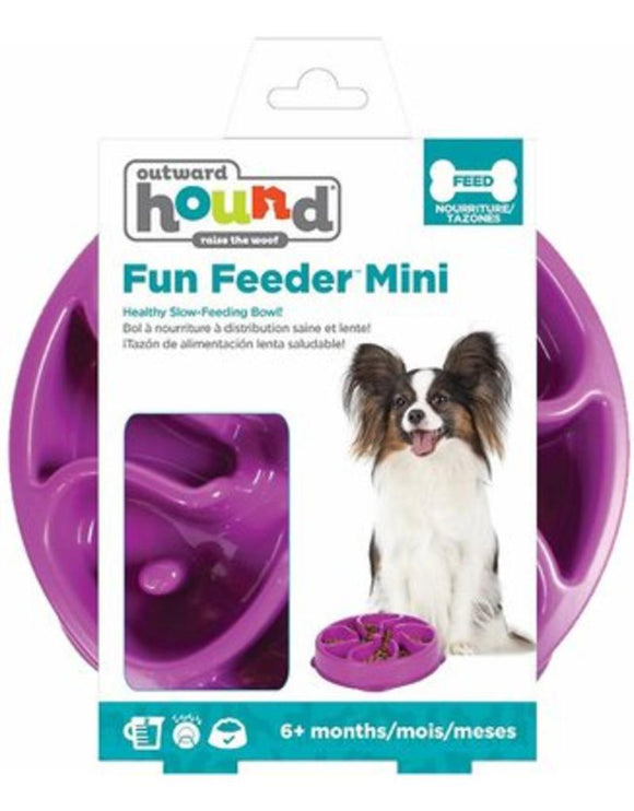 Outward Hound Fun Feeder Purple mini