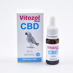 Vitozol CBD Oil for Parrots 50mg CBD, 10ml