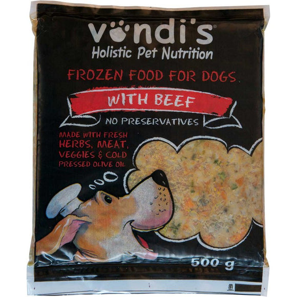 Vondi'S Beef and tripe dog food 500G