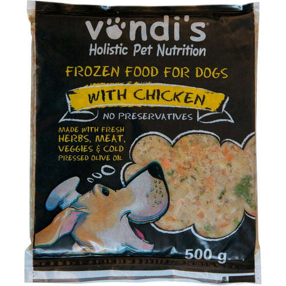 Vondis natural Chicken dog food 500G